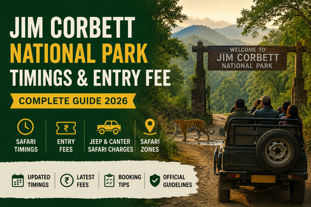 Jim Corbett National Park Timings & Entry Fee