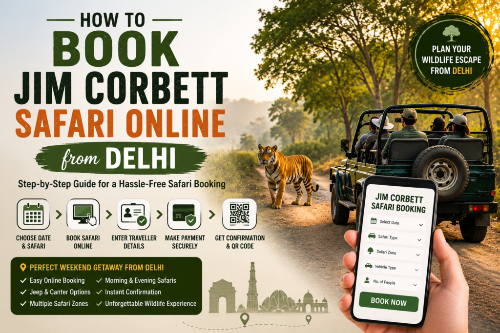 Jim Corbett booking from Delhi